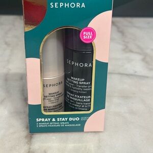 Sephora Makeup Setting Spray Duo - Pink Packaging